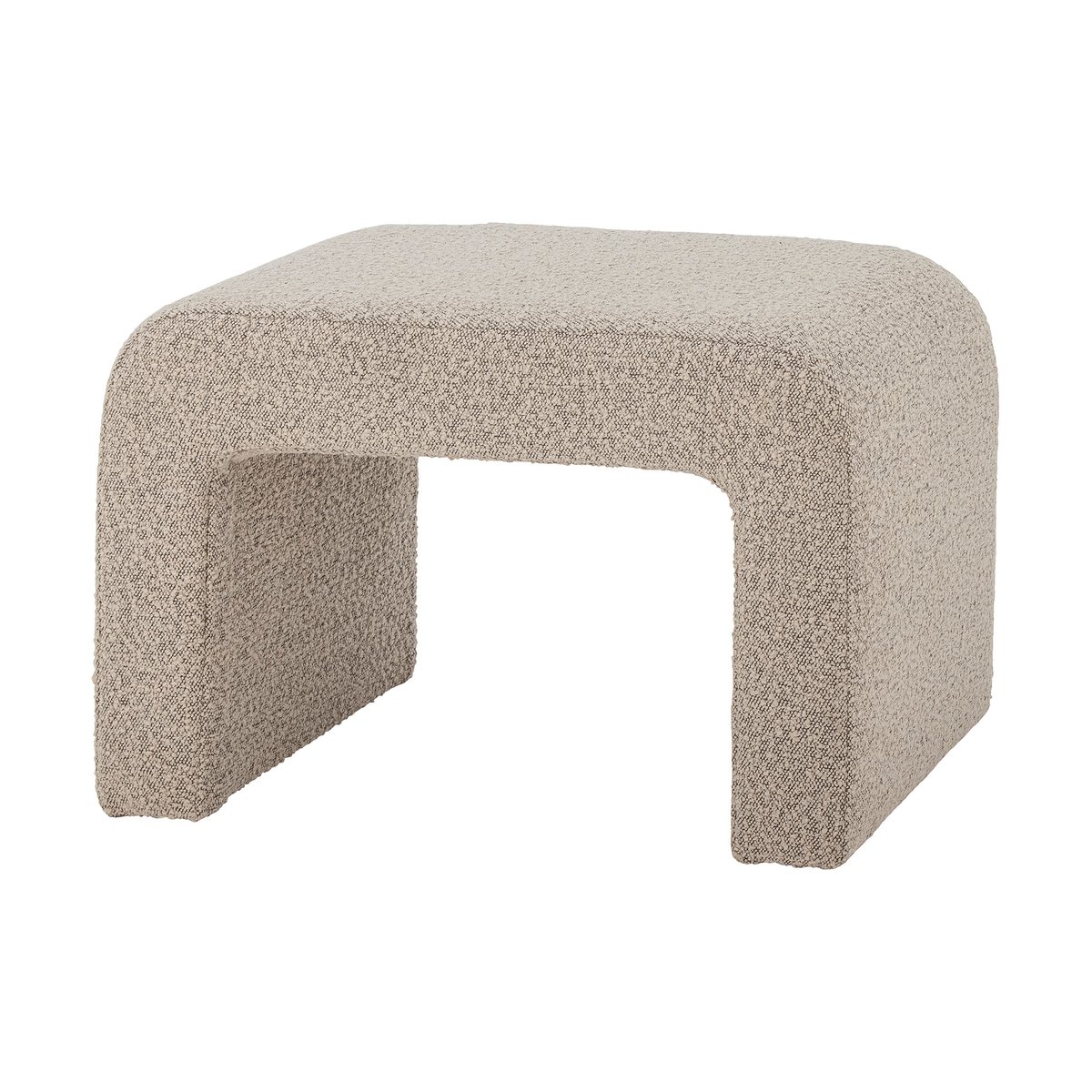 Bloomingville Bobbie poef 70x40x45 cm Natuur | Scandinavisch Interieur | Krukjes & Poefs | Beige