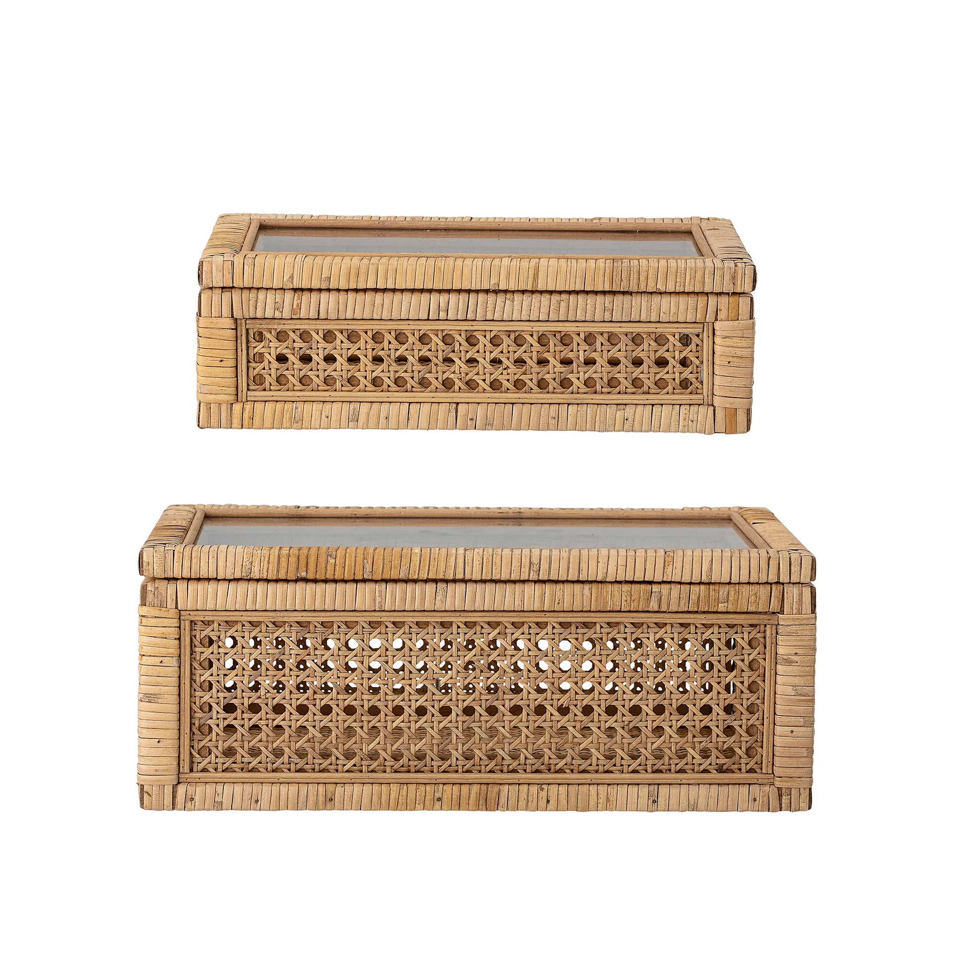 Bloomingville Box opbergdoos 2-pack Natuur | Scandinavisch Interieur | Voorraaddozen | Beige