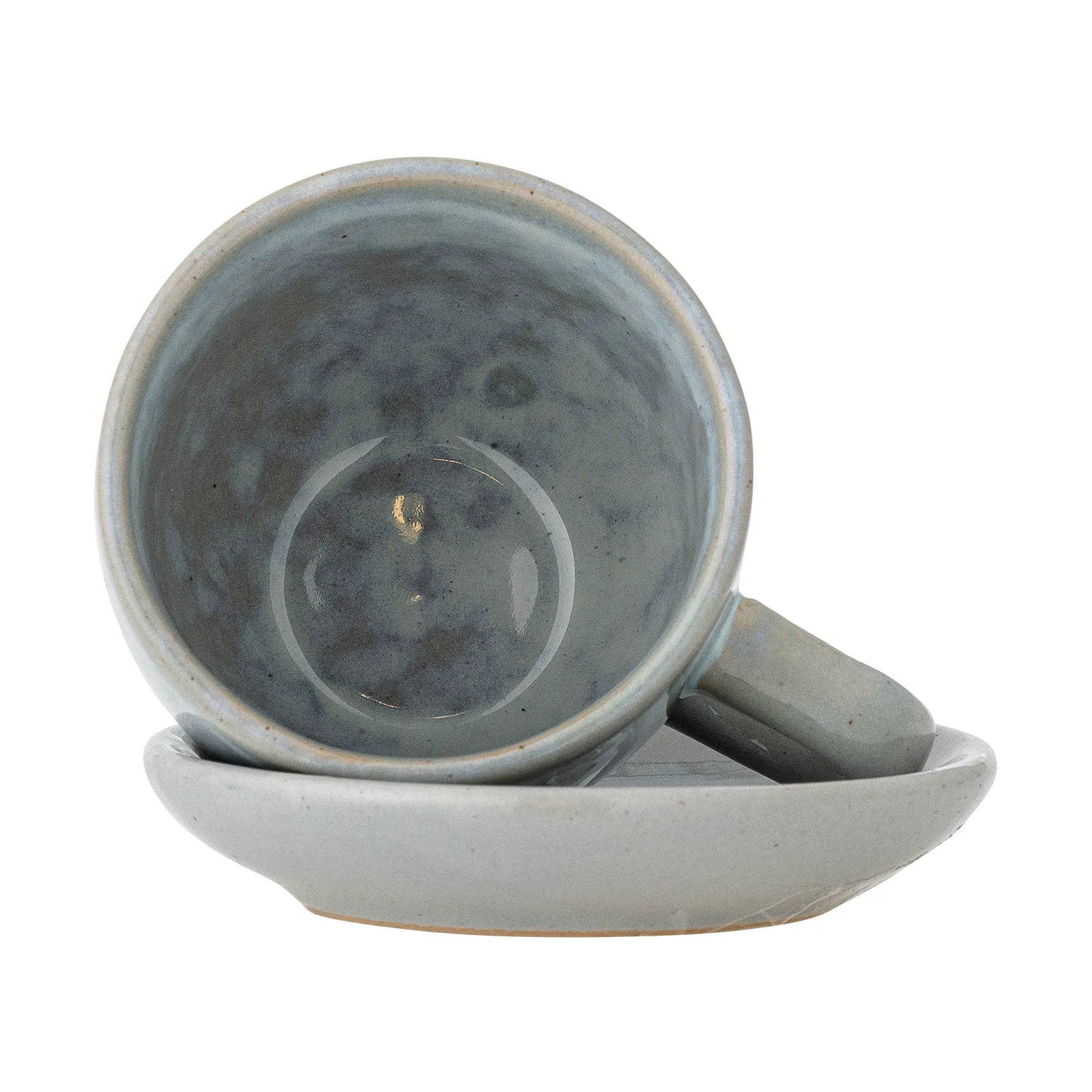 Brenta kopje met schotel 4-pack, Blauw Bloomingville