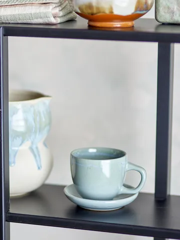 Brenta kopje met schotel 4-pack - Blauw - Bloomingville