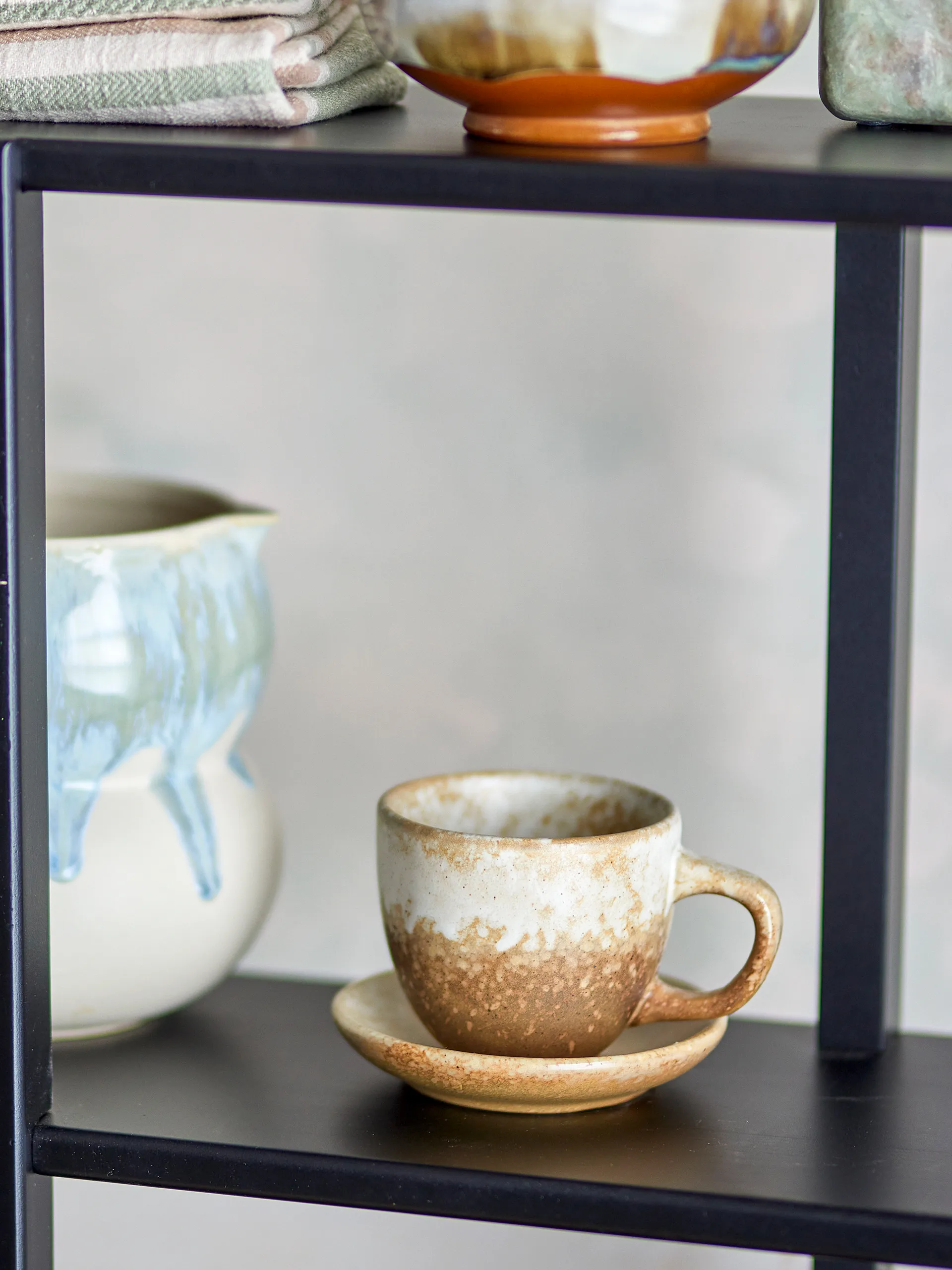 Brenta kopje met schotel 4-pack, Natuur Bloomingville