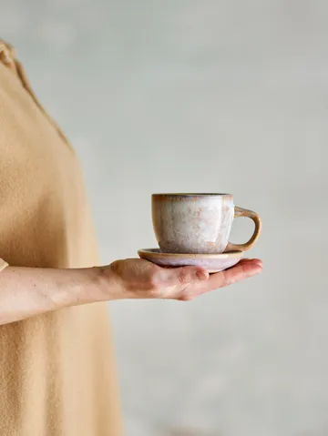 Brenta kopje met schotel 4-pack - Roos - Bloomingville