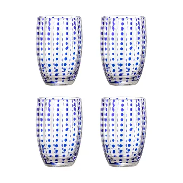 Brinley drinkglas 4-pack - Blauw - Bloomingville