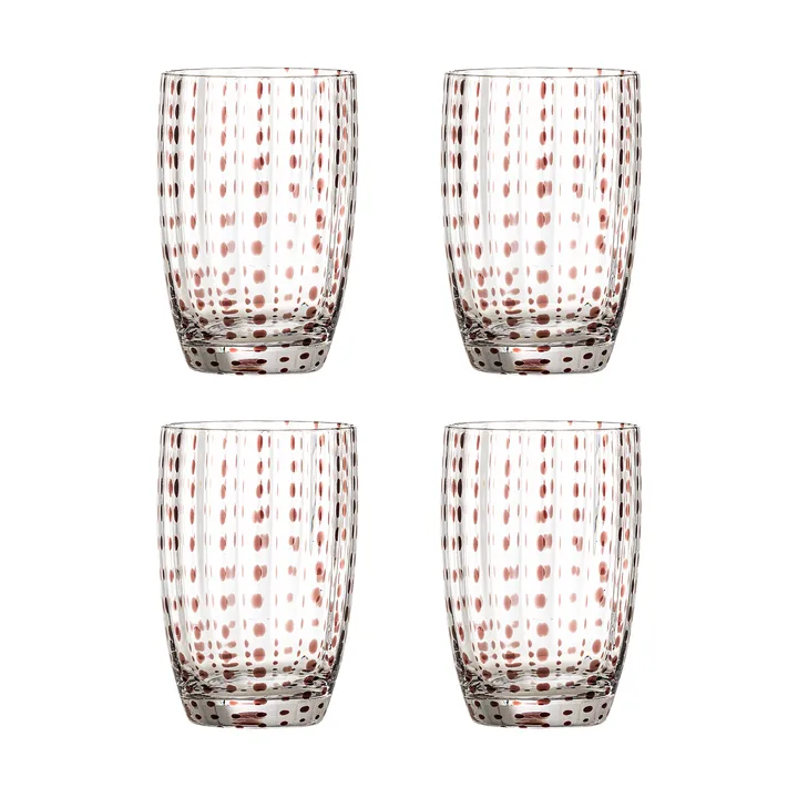 Brinley drinkglas 4-pack - Bruin - Bloomingville