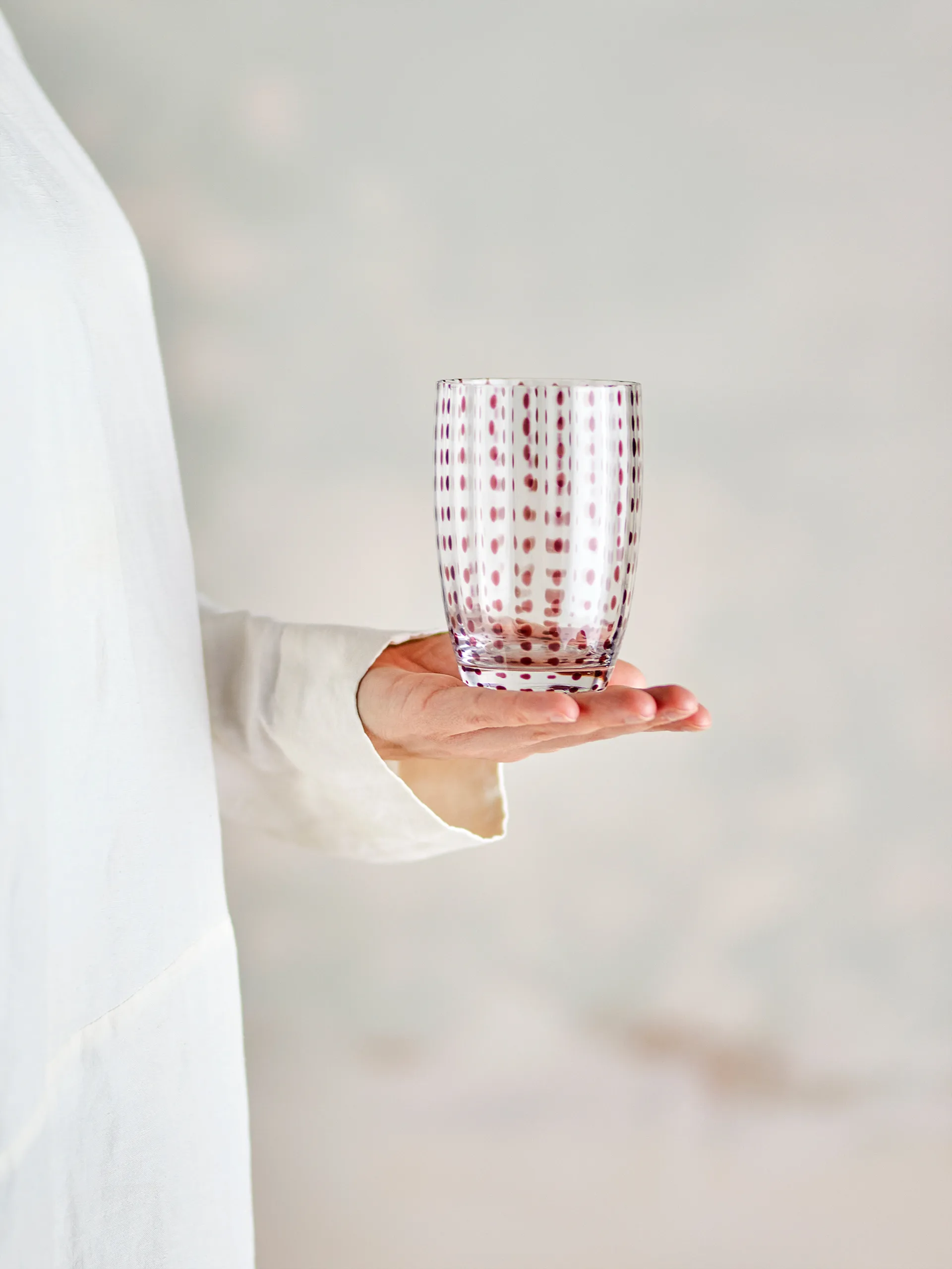 Brinley drinkglas 4-pack, Bruin Bloomingville