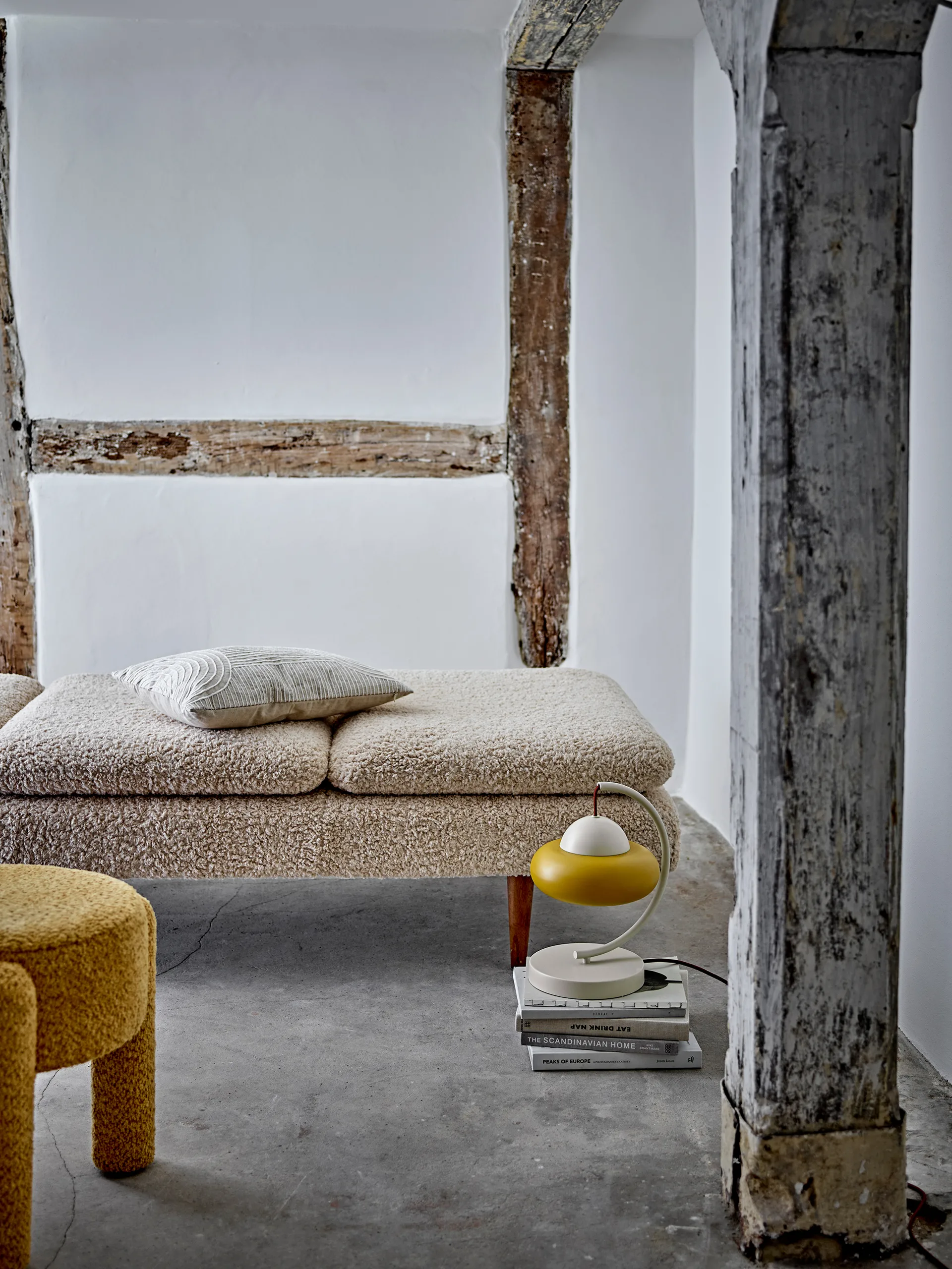 Bruno kruk Ø42 cm, Geel Bloomingville