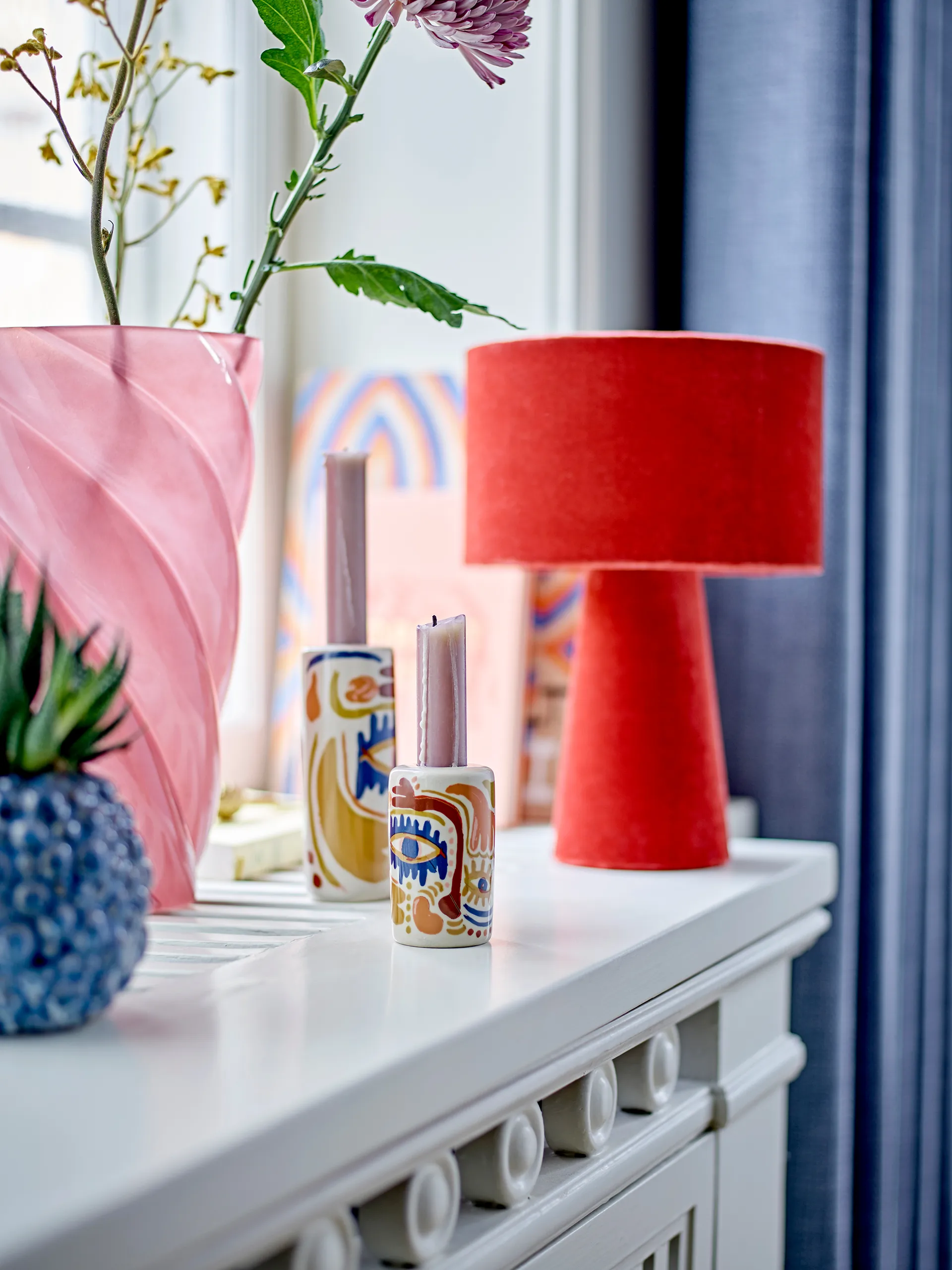 Callo vaas 29 cm, Roze Bloomingville