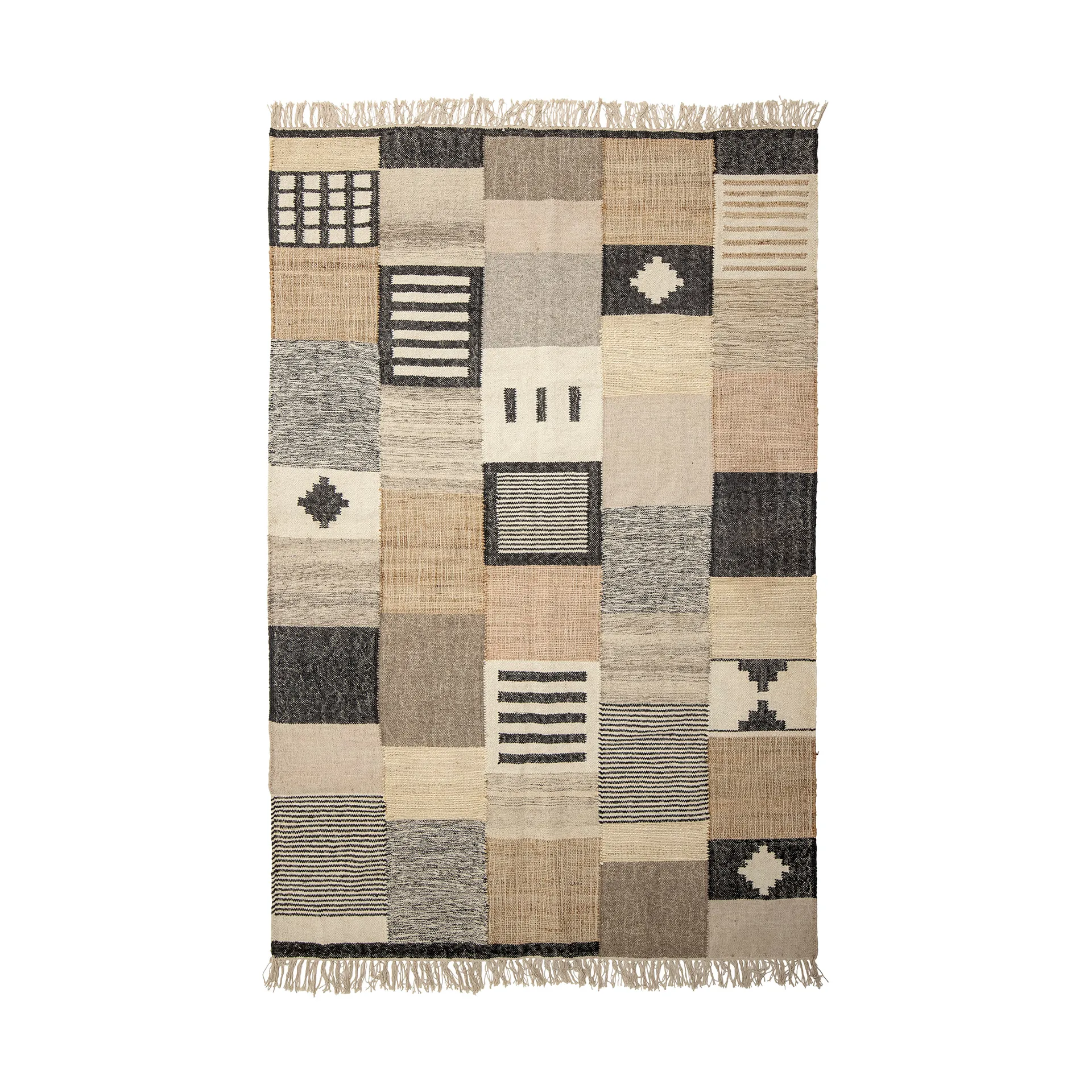 Cansel tapijt 150x245 cm, Wol-jute Bloomingville