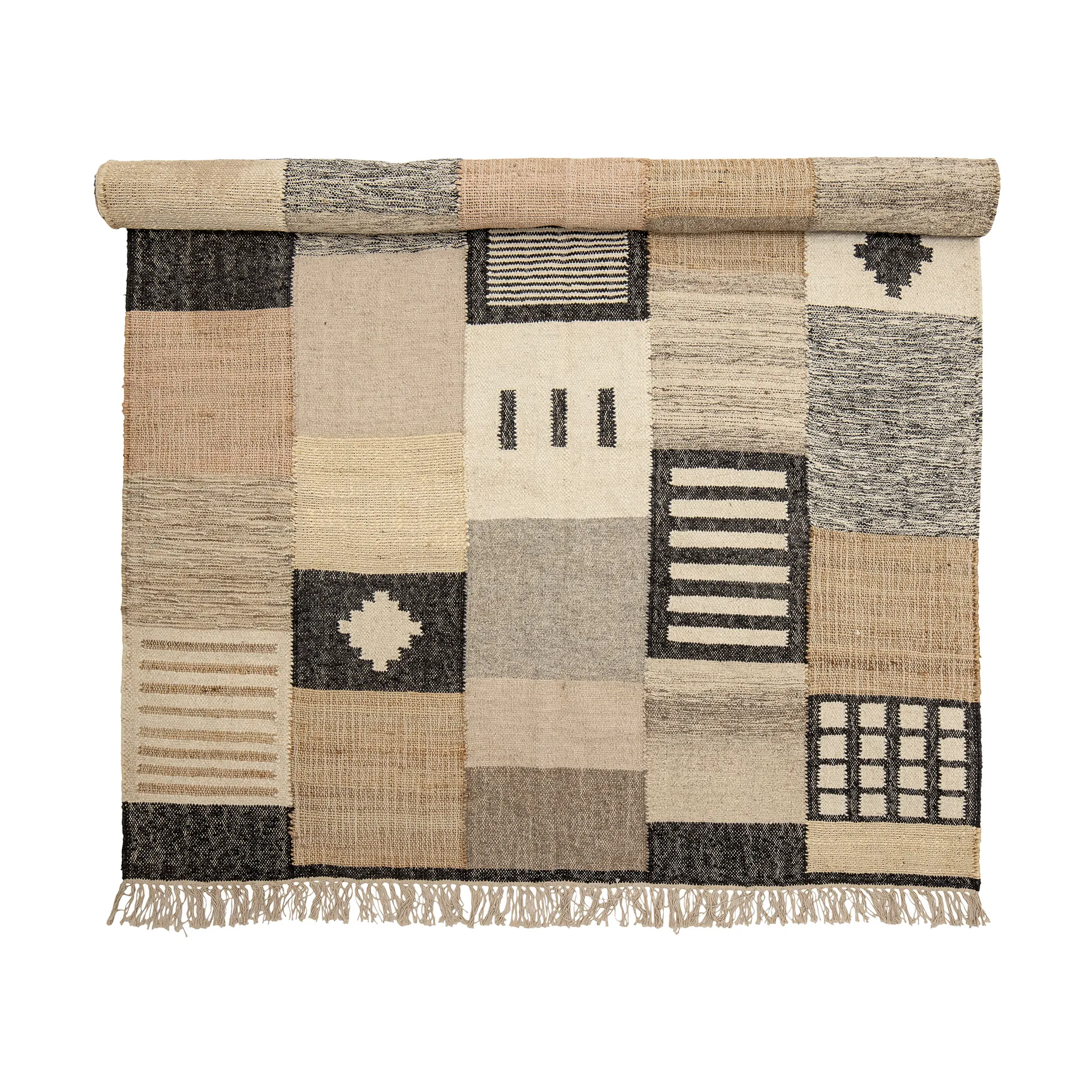 Cansel tapijt 150x245 cm, Wol-jute Bloomingville