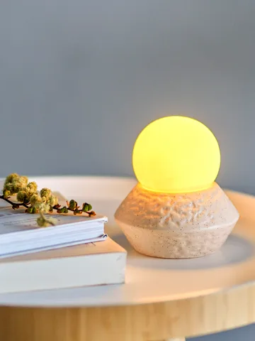 Capella draagbare tafellamp Ø10x11 cm - White single - Bloomingville