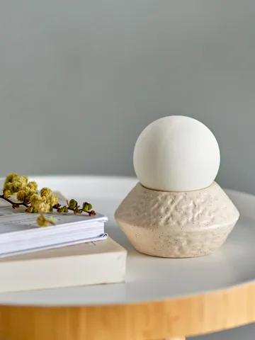 Capella draagbare tafellamp Ø10x11 cm - White single - Bloomingville