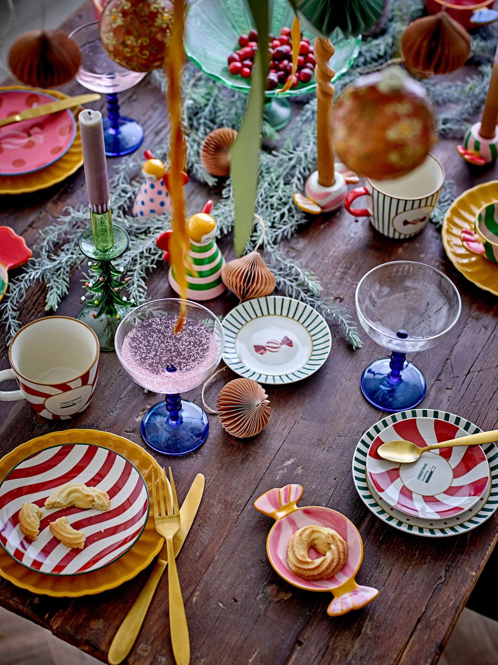 Caramella bord Ø16 cm 2 stuks, Roze Bloomingville