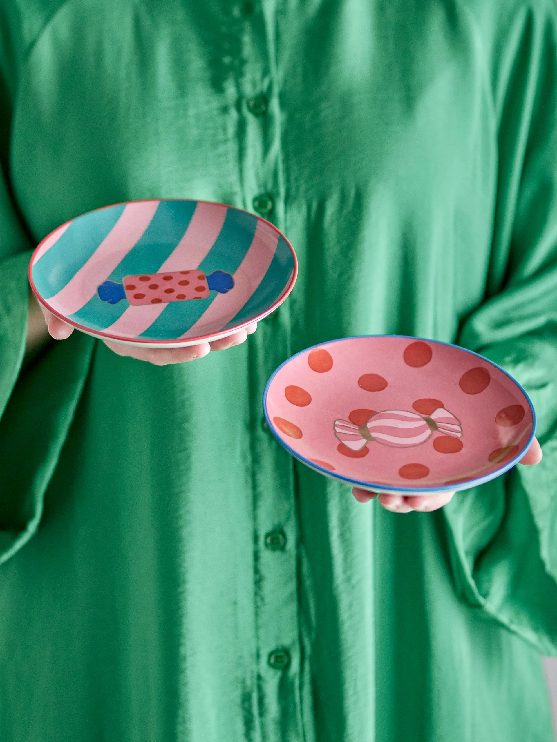 Caramella bord Ø16 cm 2 stuks, Roze Bloomingville