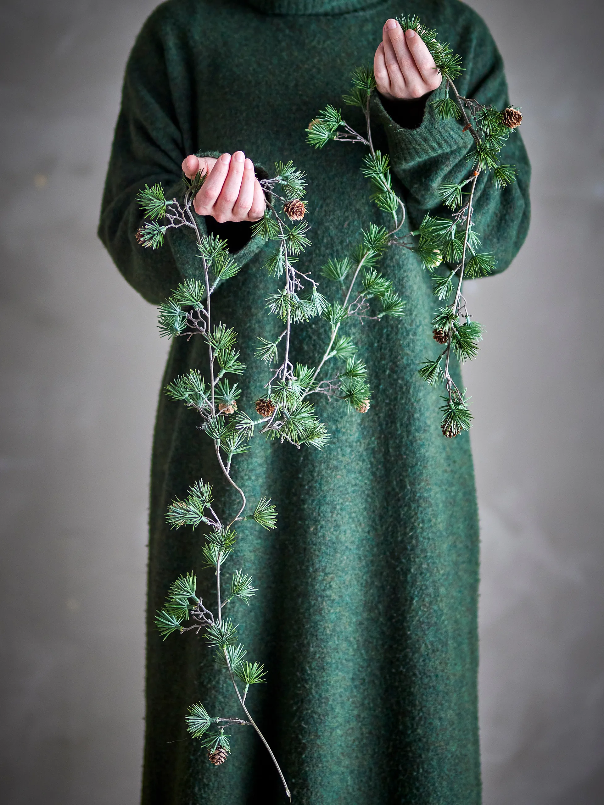 Ceder guirlande 200 cm, Groen Bloomingville