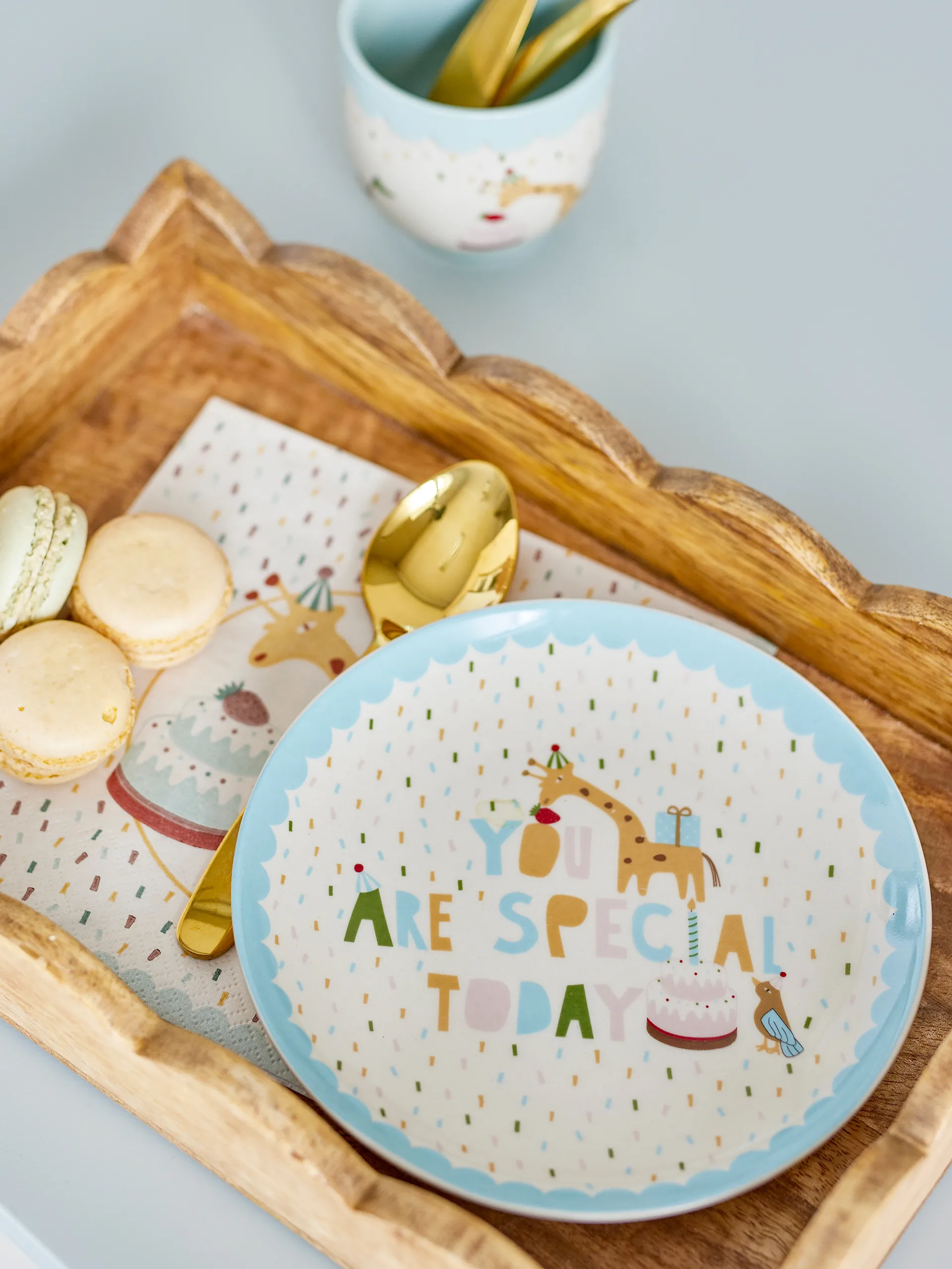 Celebrate bord Ø16 cm, Blauw Bloomingville