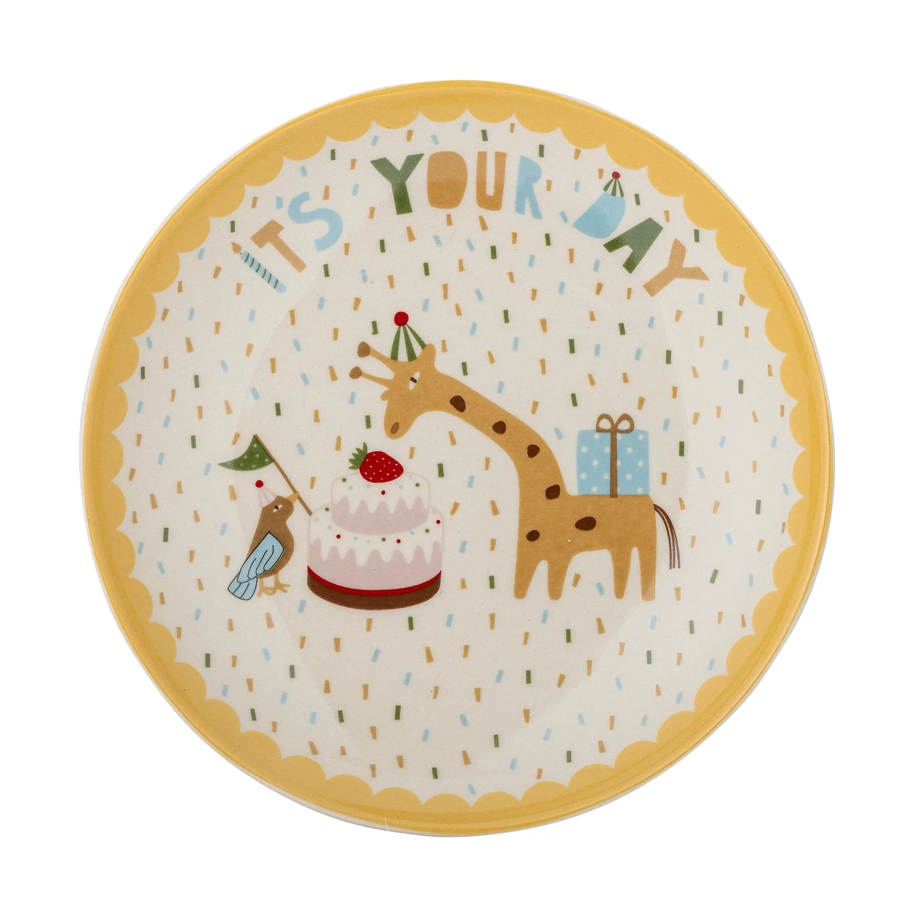 Celebrate bord Ø16 cm, Geel Bloomingville