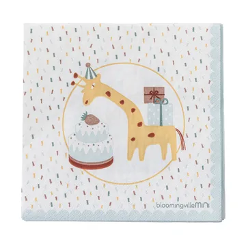 Celebrate papieren servet 20-pack - Blauw - Bloomingville