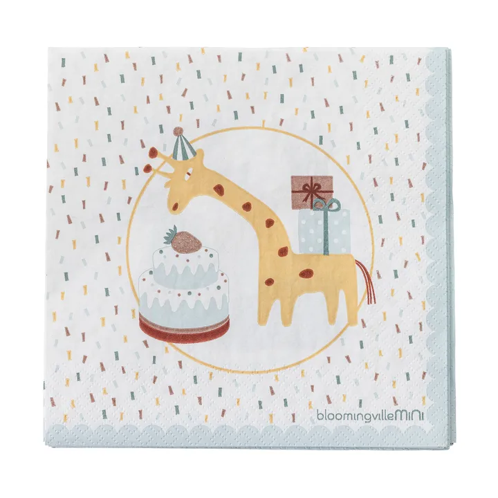 Celebrate papieren servet 20-pack - Blauw - Bloomingville