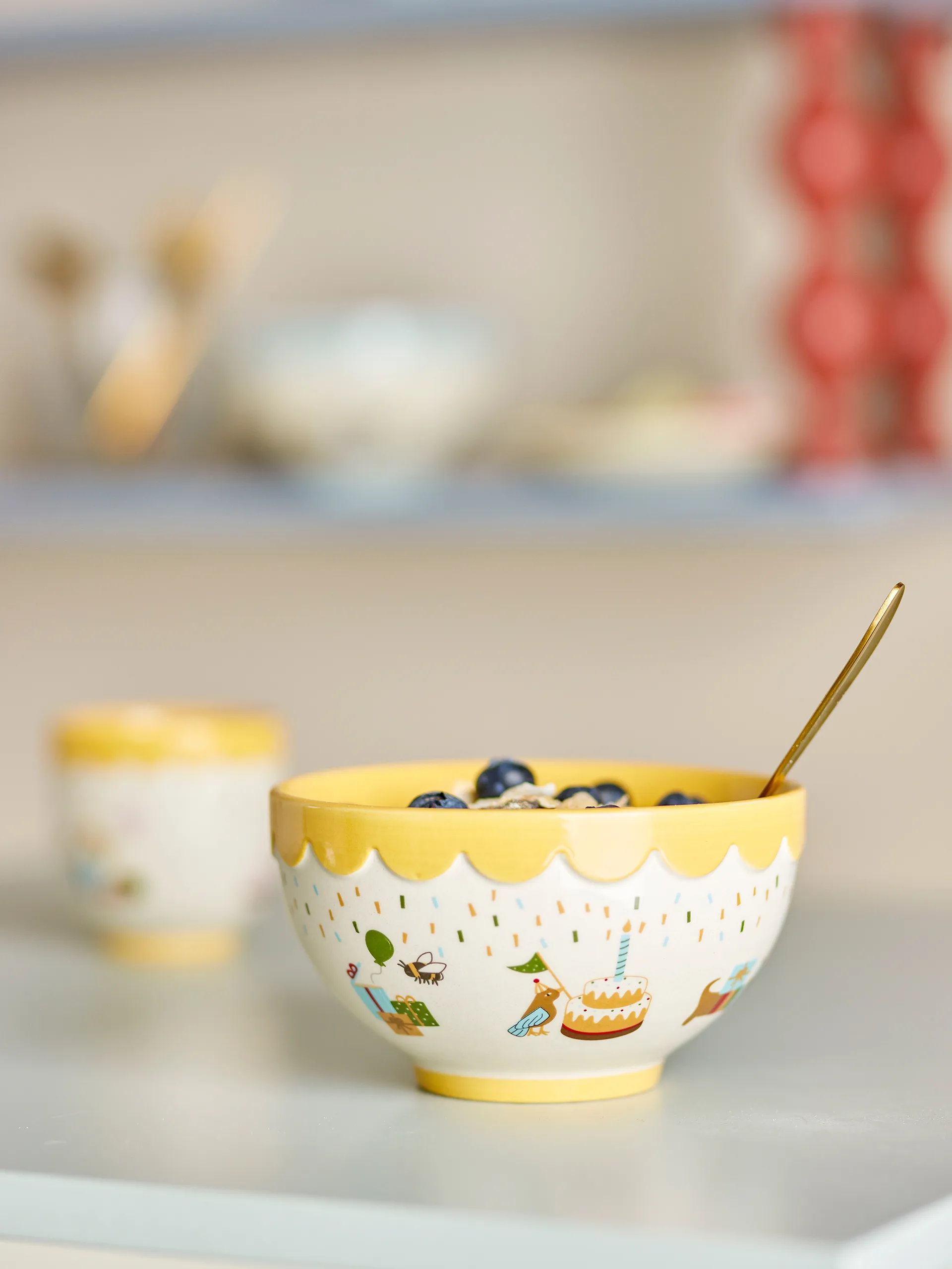 Celebrate schaal Ø13,5 cm, Geel Bloomingville