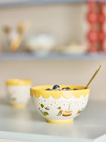 Celebrate schaal Ø13,5 cm - Geel - Bloomingville