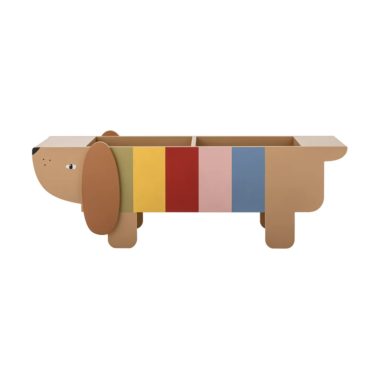 Bloomingville Charlie boekenrek Brown-multi | Scandinavisch Interieur | Planken & planksystemen | Bruin