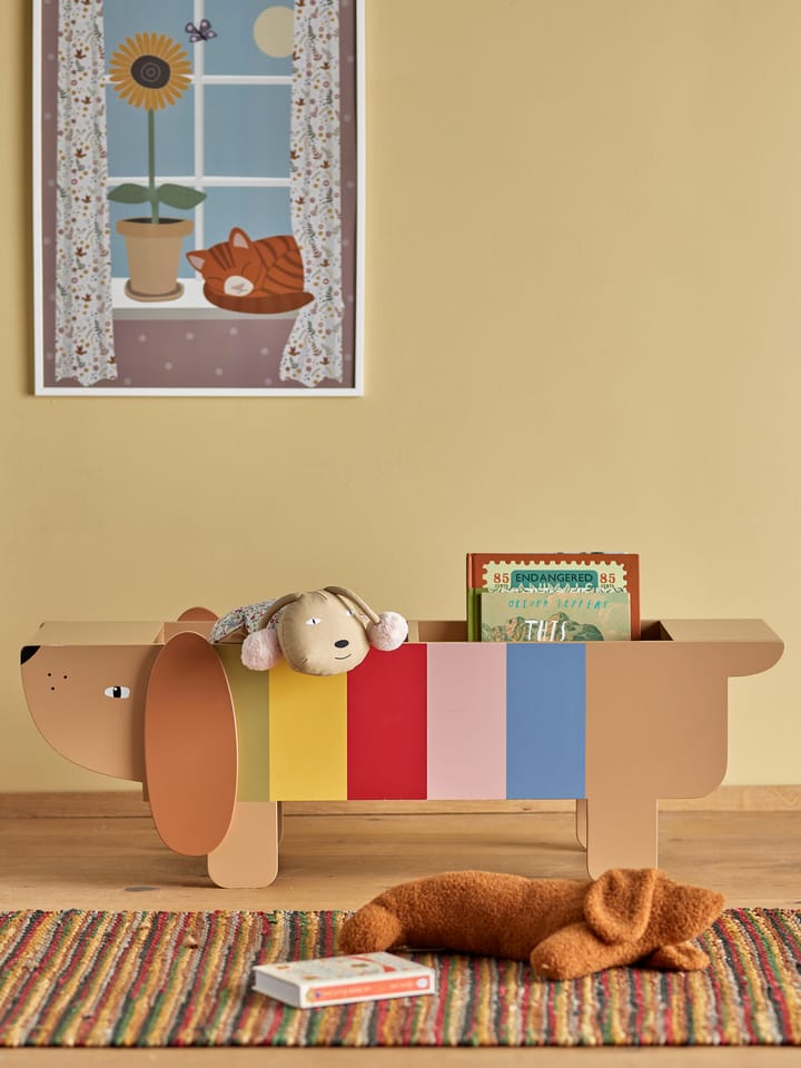 Charlie boekenrek, Brown-multi Bloomingville