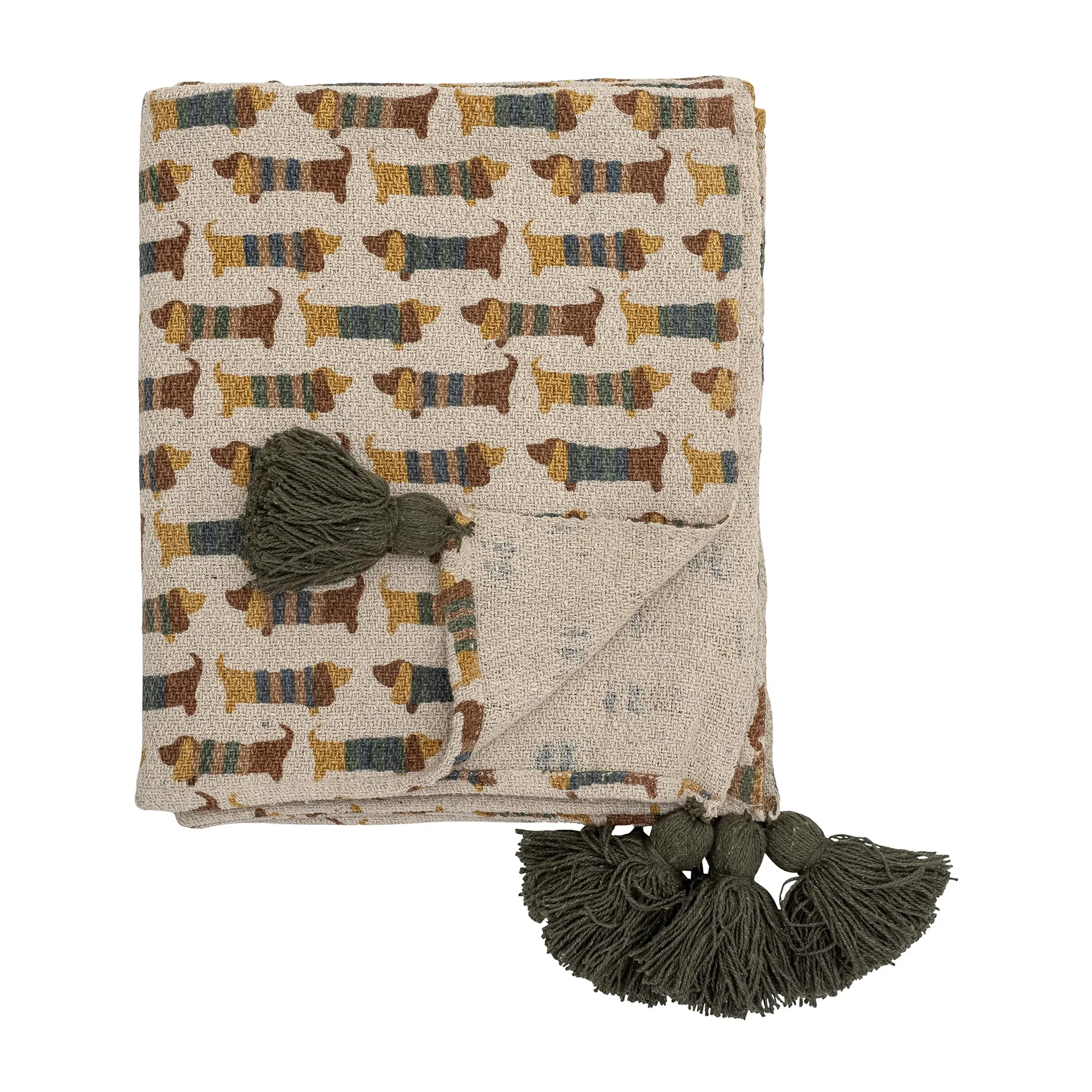 Charlie plaid 130x160 cm, Bruin Bloomingville