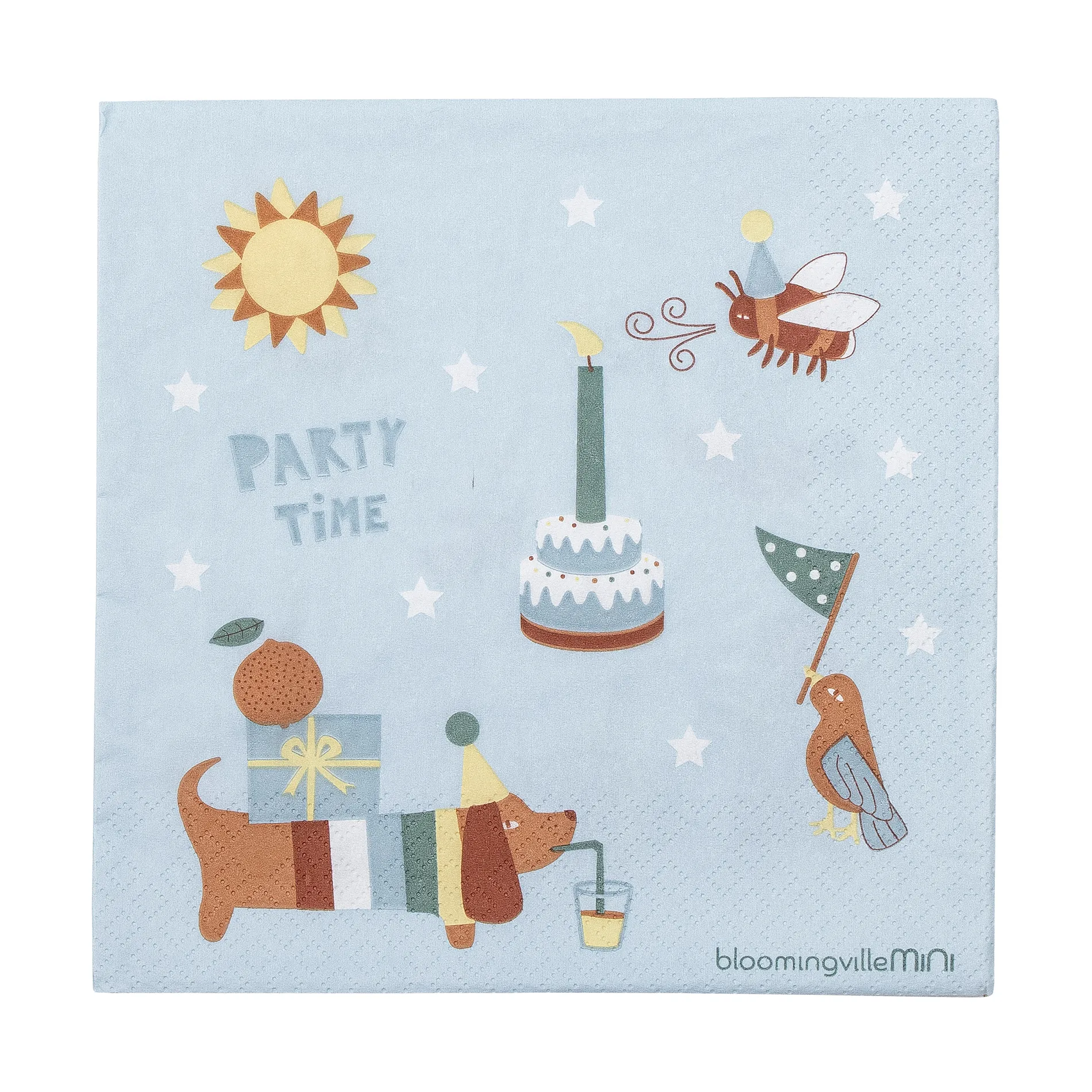 Charlie servet 33x33 cm 20-pack, Blue Bloomingville