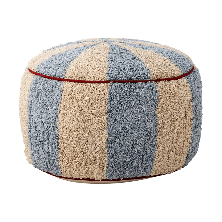 Charoline zitpoef Ø44 cm - Blauw-wit-rood - Bloomingville