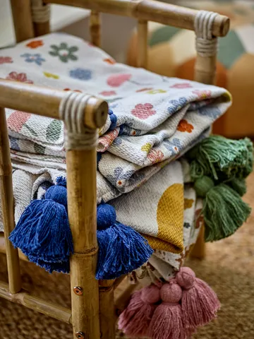 Cherry katoenen plaid 160x130 cm - Roos - Bloomingville