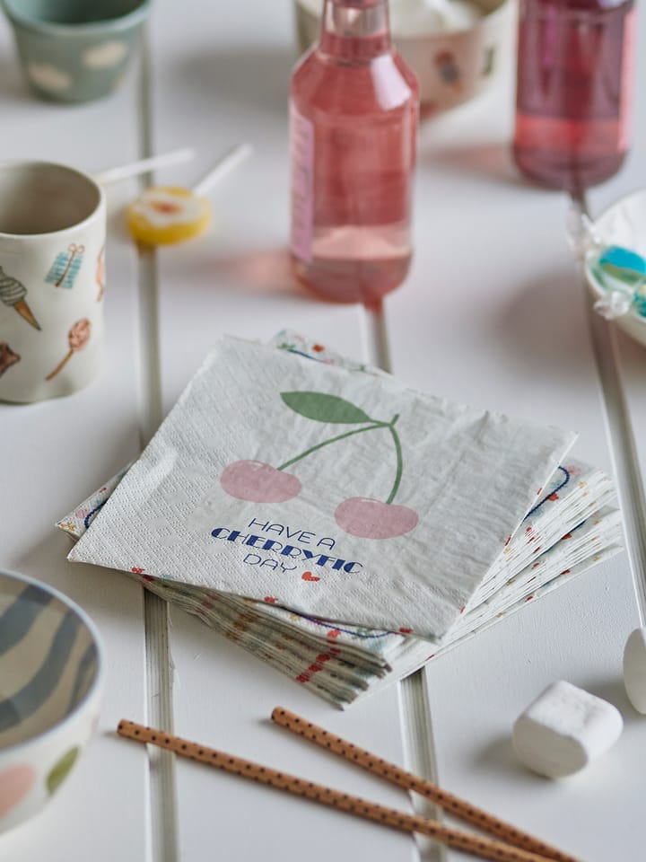 Cherry papieren servetten 20-pack, Rose Bloomingville