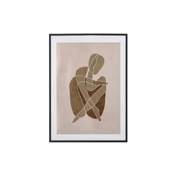 Chika schilderij zwarte lijst - 52x72 cm - Bloomingville