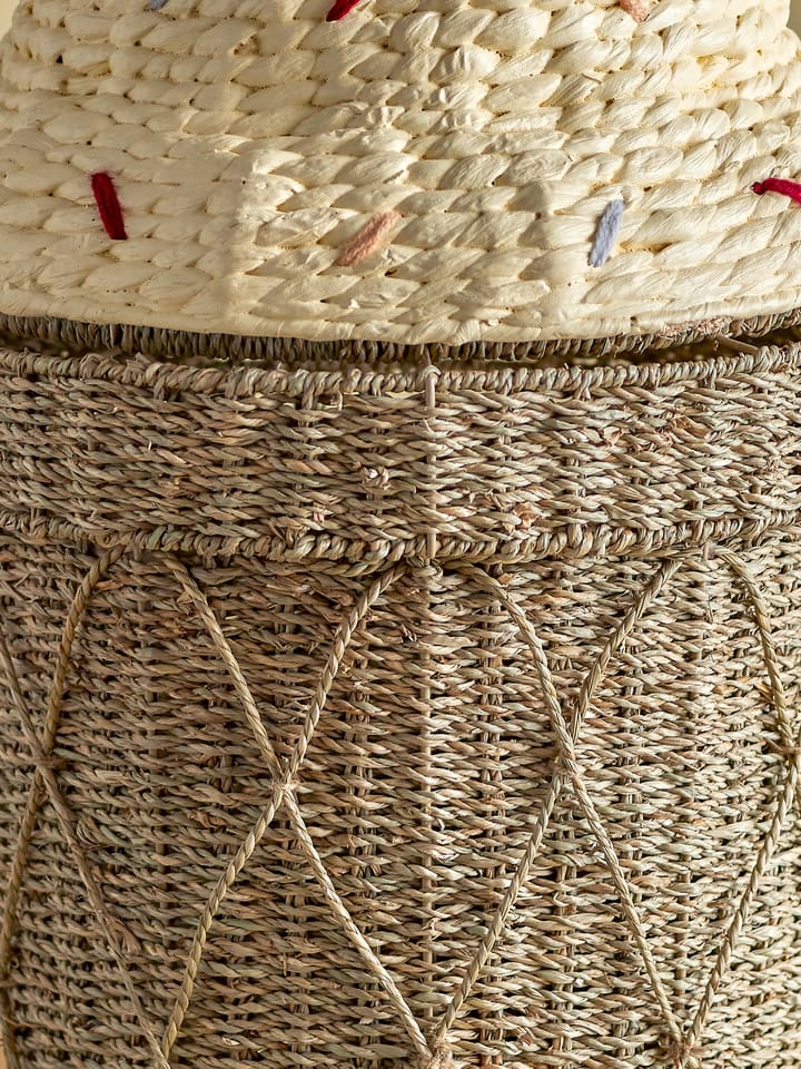 Cillie opbergmand met deksel Ø40 cm, Nature ice cream Bloomingville