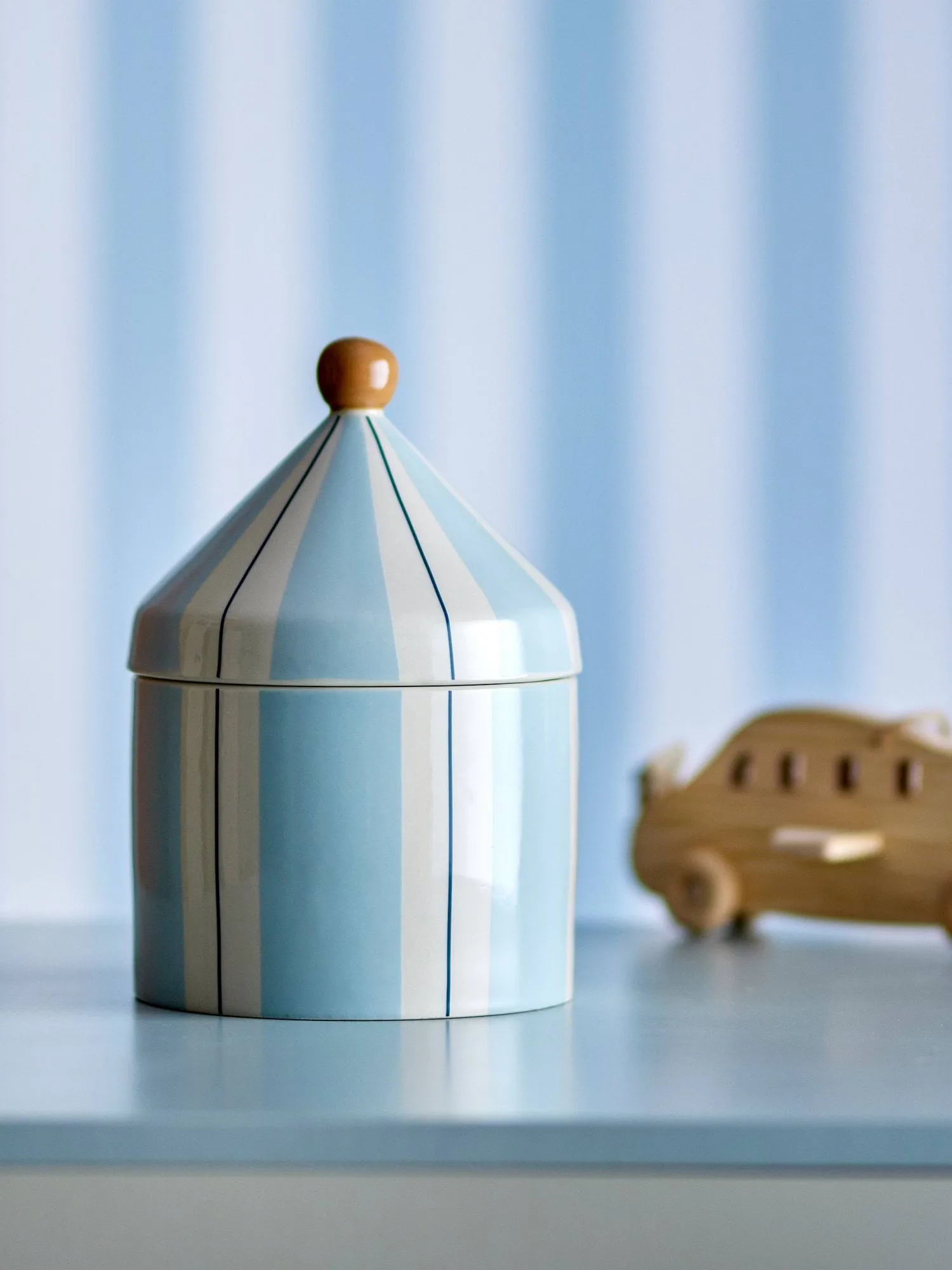 Cimmi pot met deksel, Blauw Bloomingville