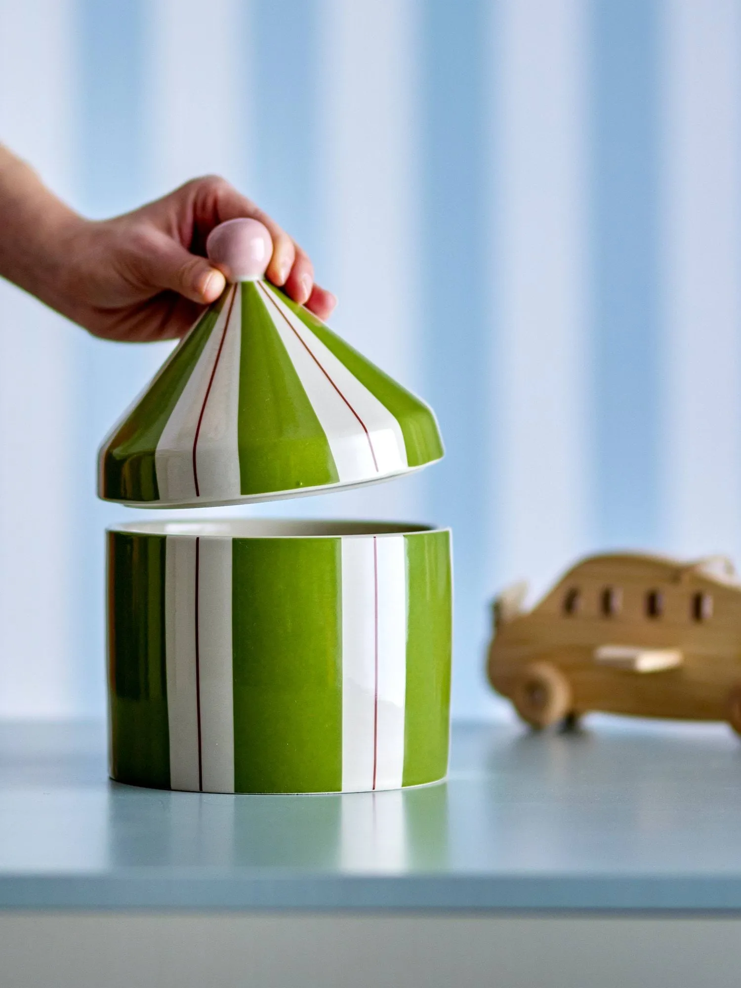 Cimmi pot met deksel, Groen Bloomingville
