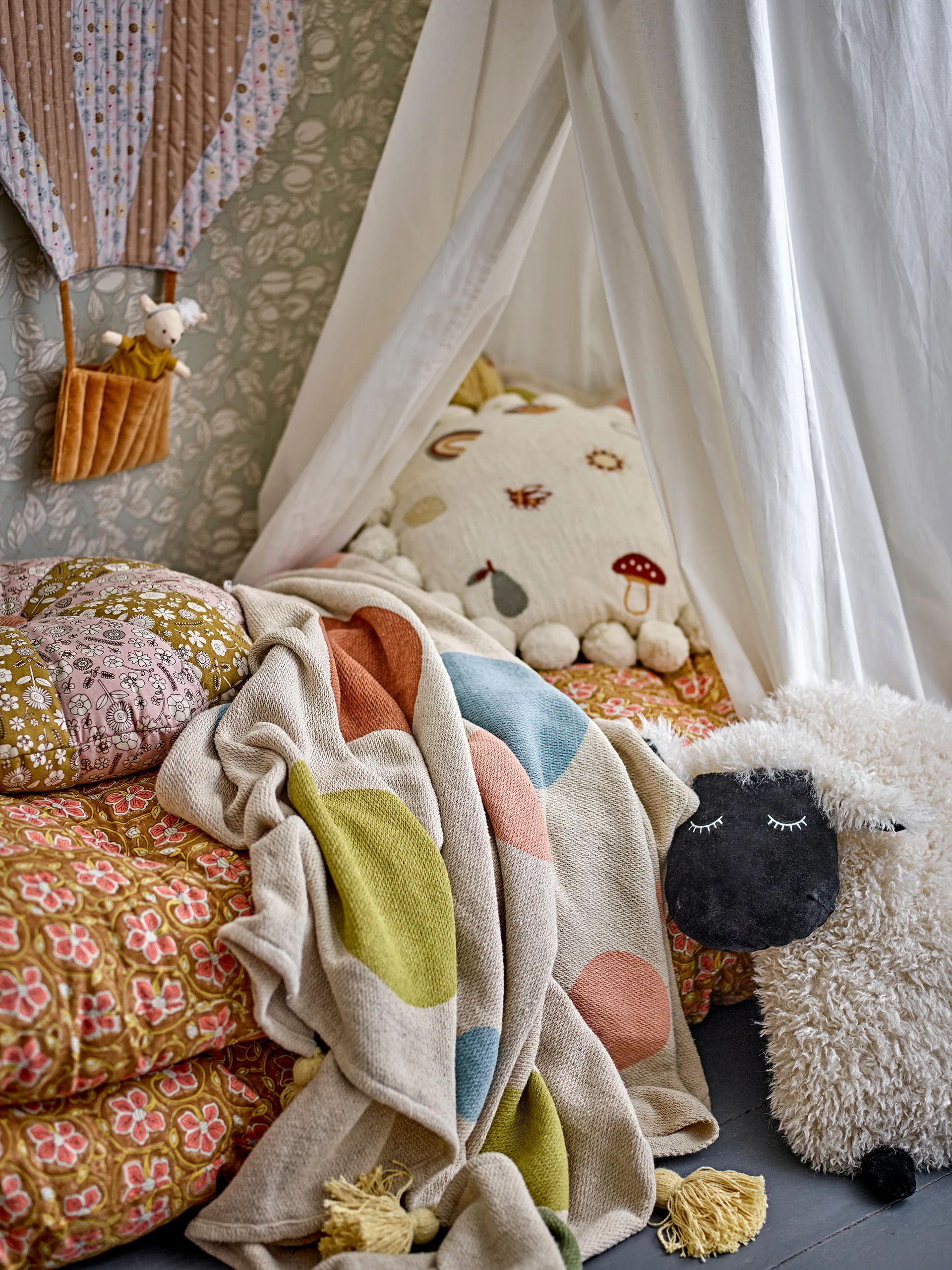 Clennie plaid 130x160 cm, Natuur Bloomingville