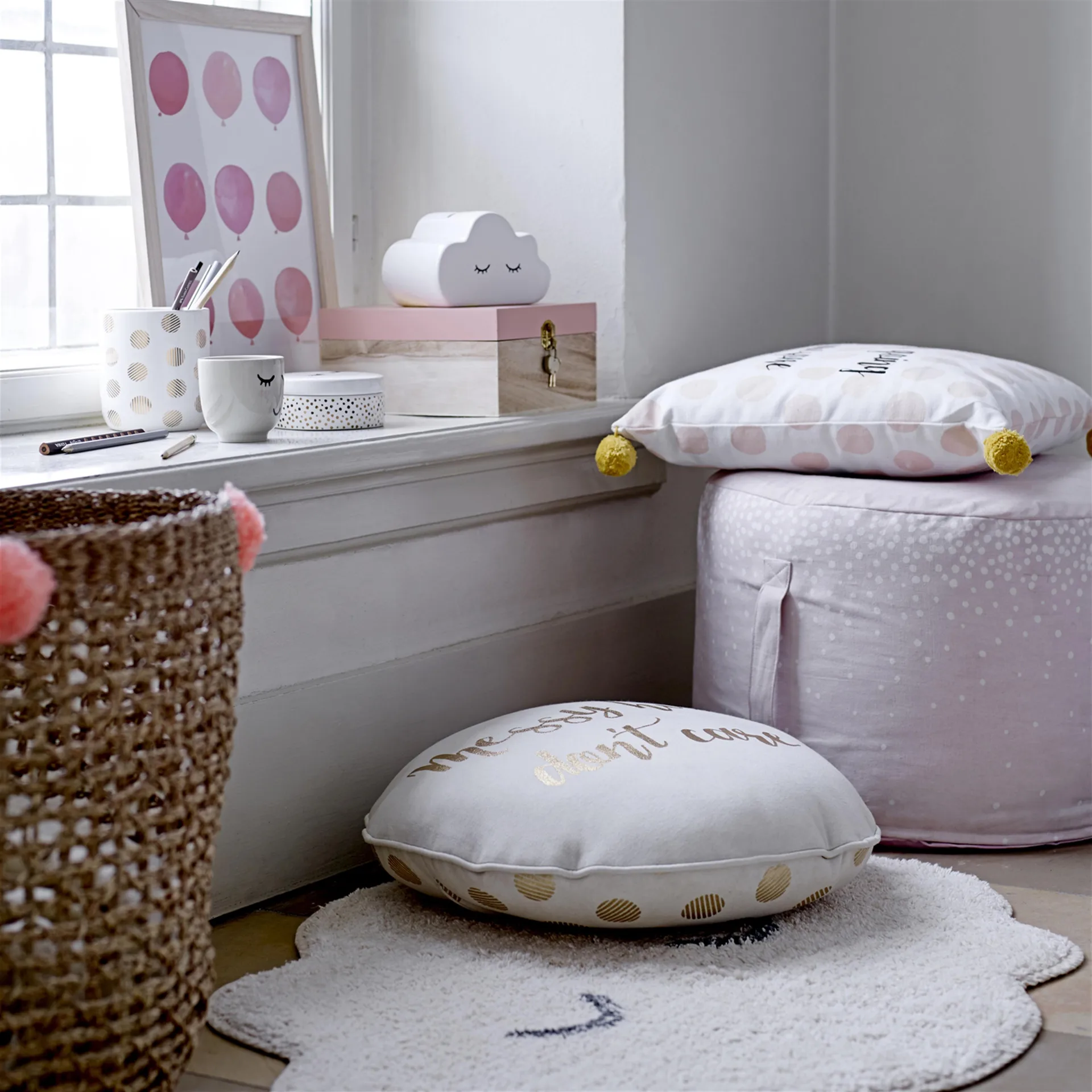 Cloud kinderkleed, naturel-grijs Bloomingville