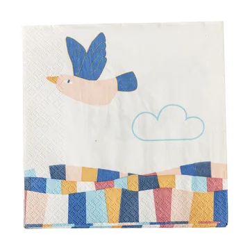 Colorine papieren servet 20-pack - Natuur - Bloomingville