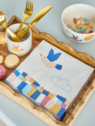 Colorine papieren servet 20-pack - Natuur - Bloomingville