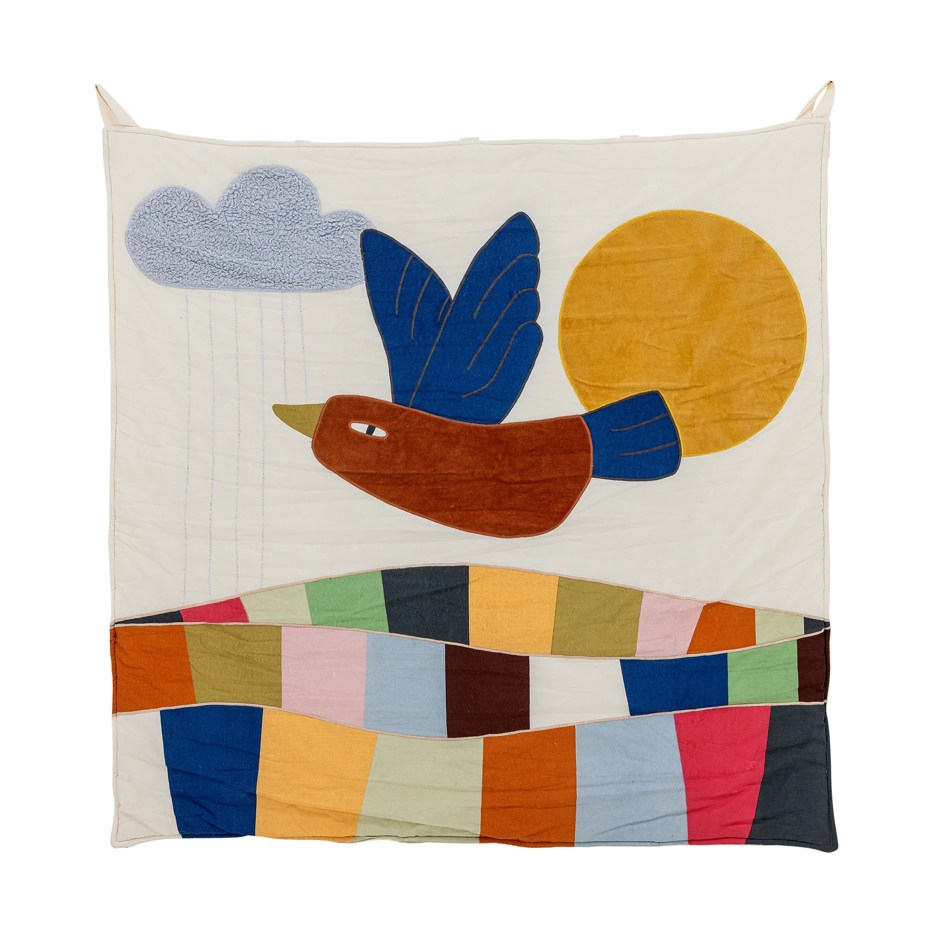 Colorine wanddecoratie katoen 101x101 cm, Natuur Bloomingville