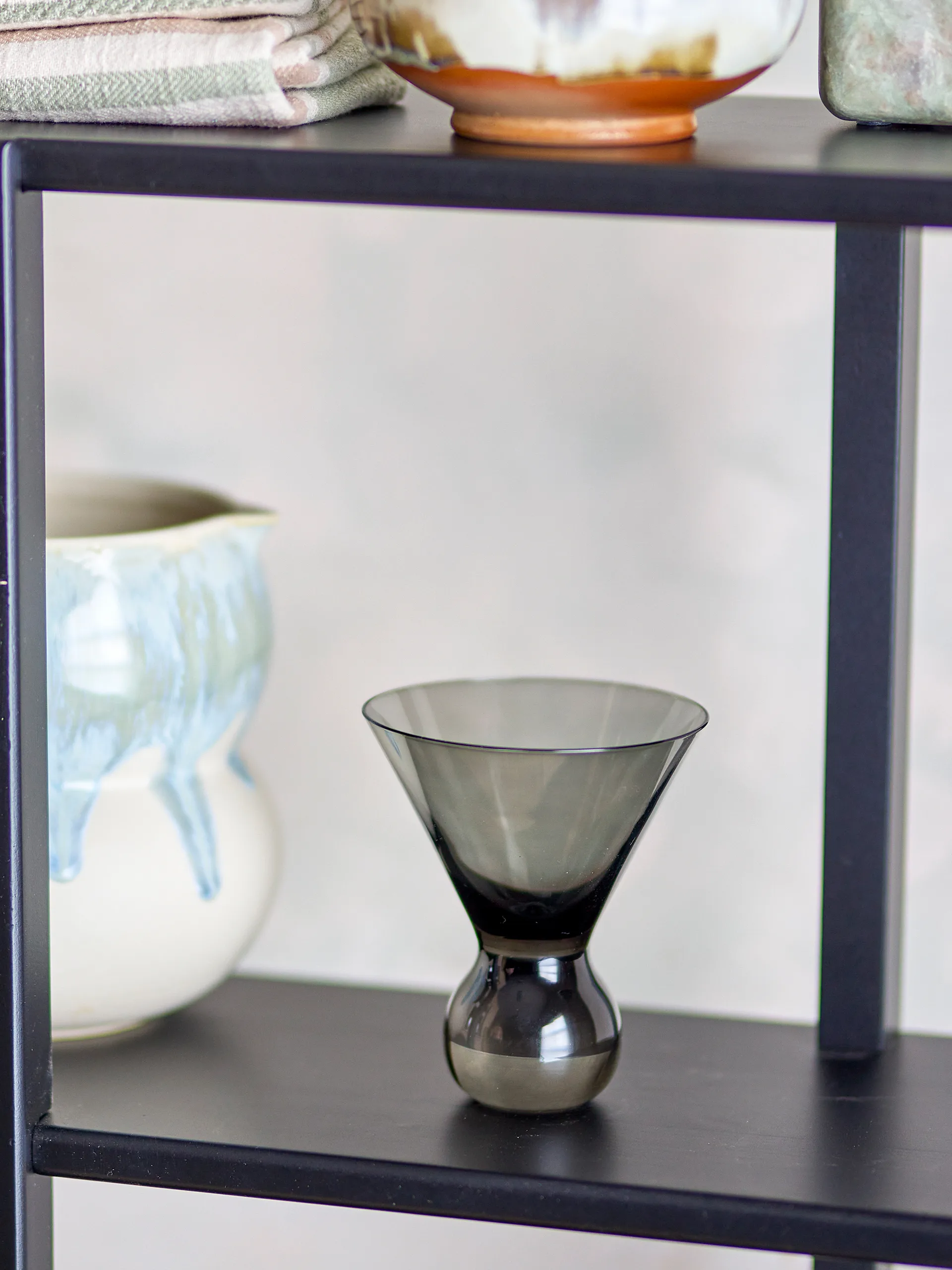 Corliss cocktailglas 4-pack, Grijs Bloomingville