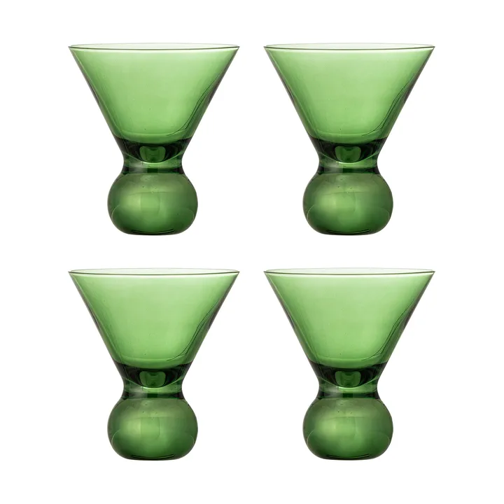 Corliss cocktailglas 4-pack - Groen - Bloomingville