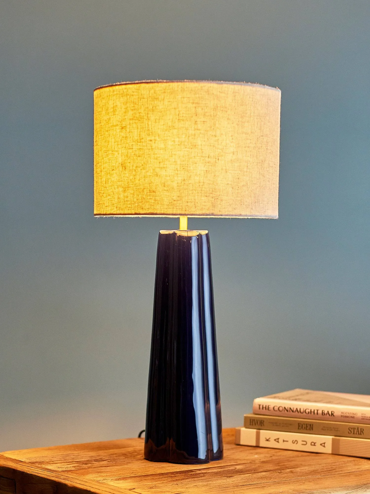 Cornelie tafellamp, Blue, Ø30 cm Bloomingville