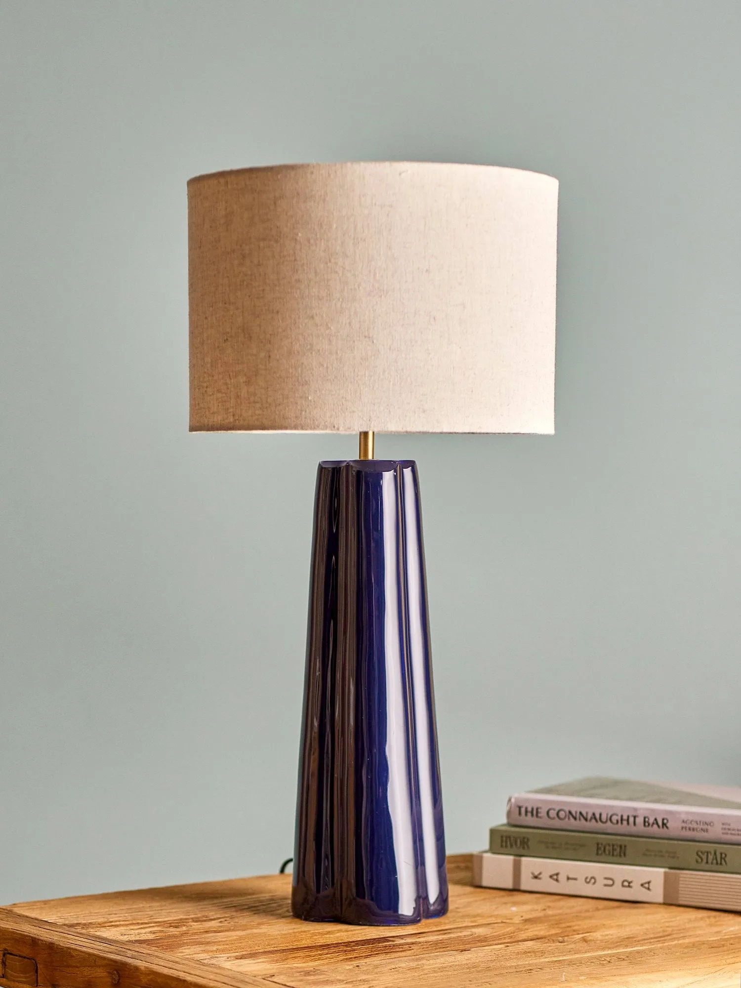 Cornelie tafellamp, Blue, Ø30 cm Bloomingville