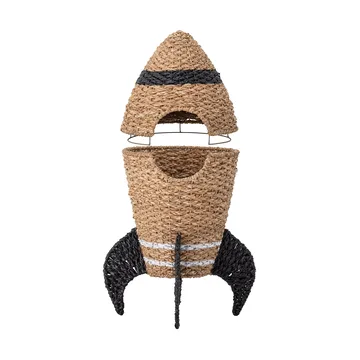 Cosmina opbergmand met deksel Ø40x68,5 cm - Natuur - Bloomingville