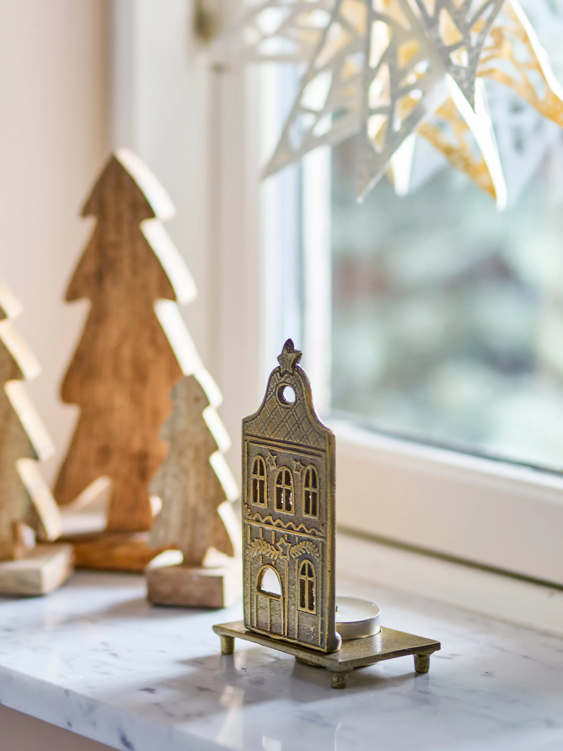 Crista kaarsenhouder 5,5x14 cm, Messing Bloomingville