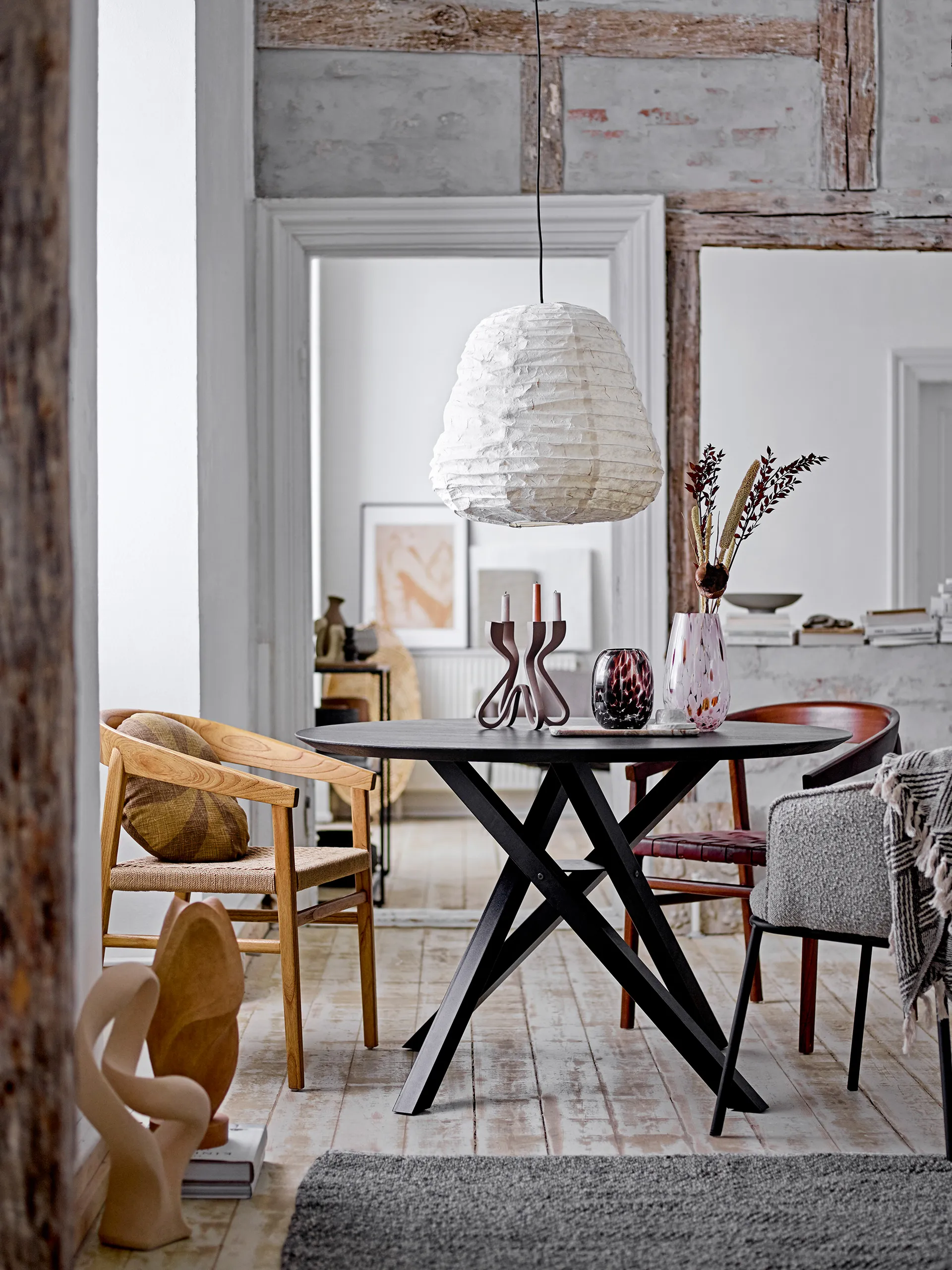 Crister vaas 17 cm, Bruin Bloomingville