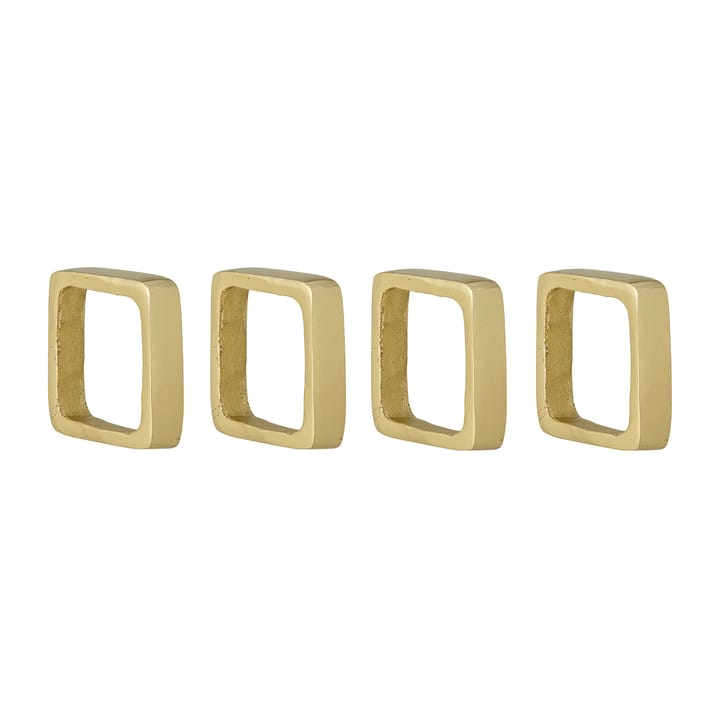 Cybelle servetring 4,5x4,5 cm 4-pack - Goud - Bloomingville