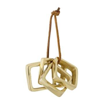 Cybelle servetring 4,5x4,5 cm 4-pack - Goud - Bloomingville