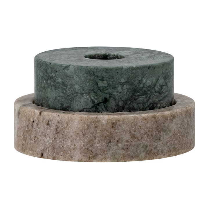 Dalin kandelaar Ø10 cm - Groen marmer - Bloomingville